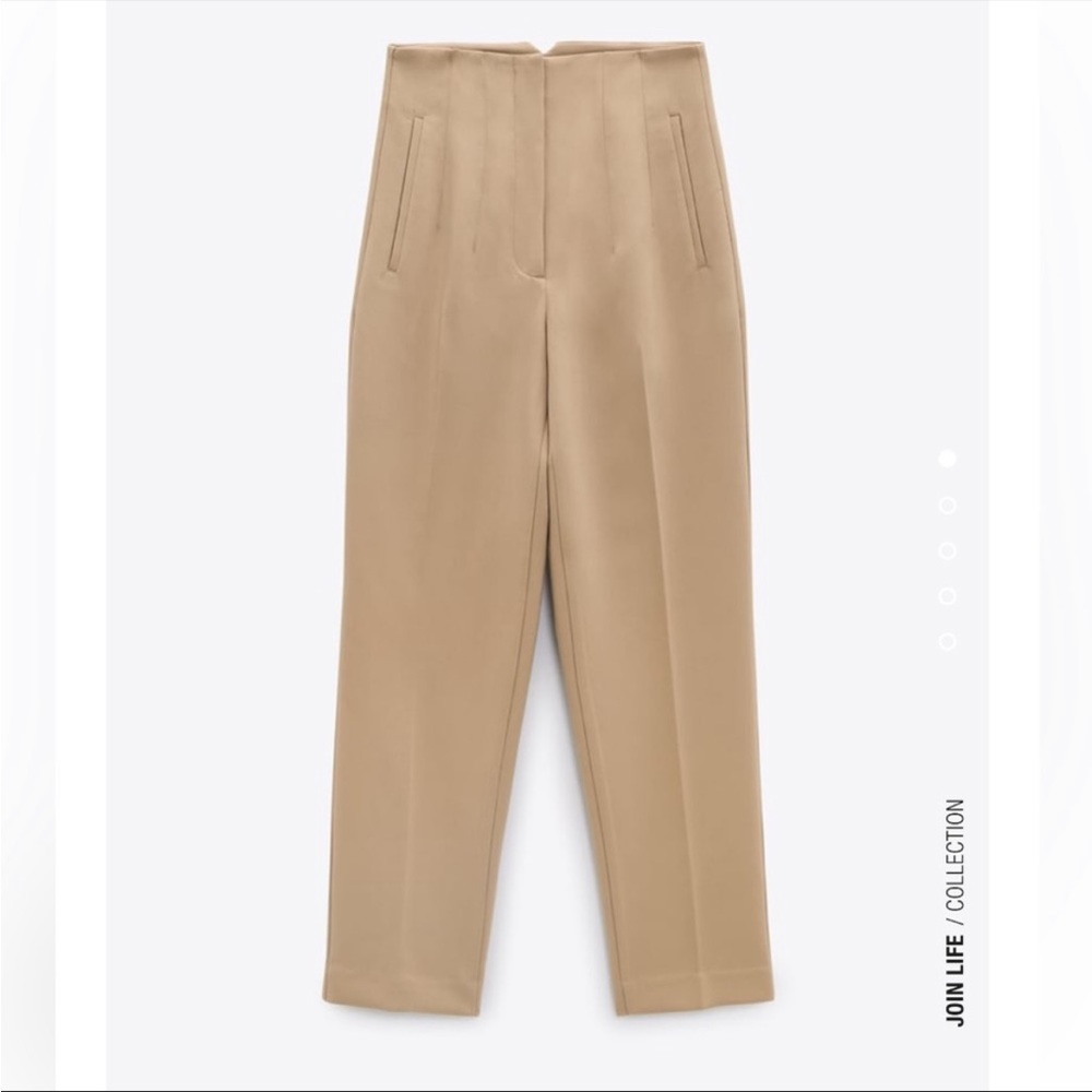 zara high waisted pant